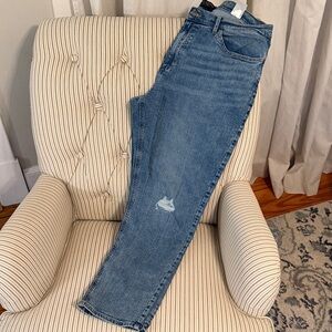 Banana Republic Blue Denim Girlfriend Tall Jeans